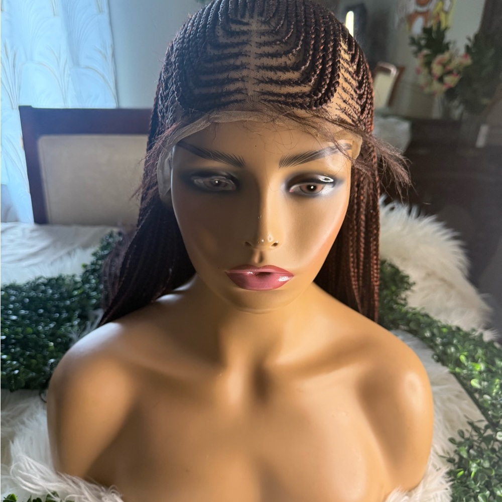 Elegant Brown Braided Wig